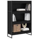 vidaXL Bibliothèque Chêne noir 80 x 30 x 155 cm Bois d'ingénierie