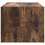 vidaXL Meuble TV chêne fumé 60x31x25 5 cm bois d'ingénierie