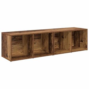 vidaXL Ensemble meuble TV 2 Pièces Bois Ancien 37 x 35 x 72 cm