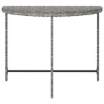 vidaXL Table de jardin Gris 100x50x75 cm Résine tressée