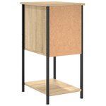 vidaXL Tables de chevet 2Pièces chêne sonoma 32x42x70cm bois d'ingénierie