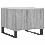 vidaXL Table basse Sonoma gris 50x50x40 cm Bois d'ingénierie