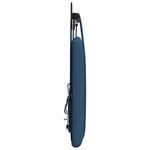 vidaXL Tête de lit suspendue Avec lumière LED Bleu Tissu