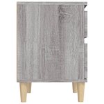 vidaXL Table de chevet Sonoma gris 40x35x50 cm