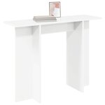 vidaXL Table console Blanc 100 x 30 x 75 cm Bois d'ingénierie