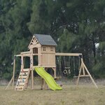 Aire de jeux - Toboggan vert citron - Duncan