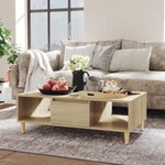 Vidaxl table basse chêne sonoma 103 5x60x35 cm aggloméré