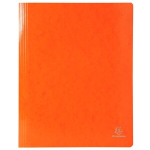 Chemise À Lamelle Carte Lustrée Pelliculée 355gm2 Iderama - A4 - Orange - X 25 - Exacompta