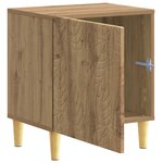 vidaXL Table de chevet Chêne artisanal 43 x 34 5 x 50 cm