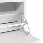 vidaXL Banc à chaussures 80x24x45 cm Blanc