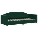 vidaXL Lit de jour avec matelas vert foncé 80x200 cm velours