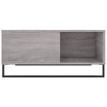 vidaXL Table basse sonoma gris 80x80x36 5 cm bois d'ingénierie