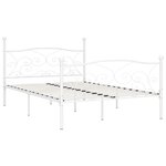 vidaXL Cadre de lit sans matelas avec sommier à lattes métal 120x200cm