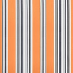 vidaXL Lambrequin de rechange pour 2 5 m Rayures orange et gris