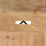 vidaXL Tabourets de bar lot de 2 noir bois de manguier massif