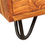 vidaXL Bureau avec 1 tiroir et 1 armoire Bois massif