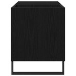 vidaXL Meuble à vinyles Chêne noir 85 x 38 x 48 cm Bois d'ingénierie