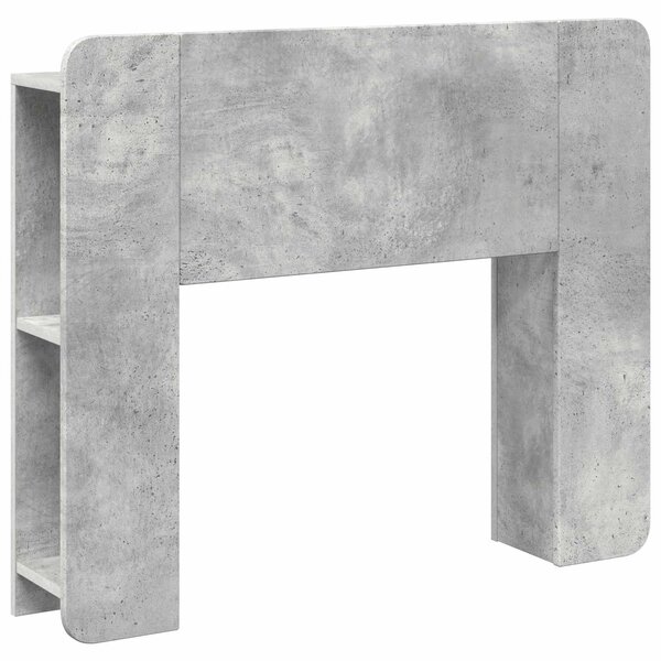 vidaXL Cabinet de Tête de Lit Gris béton Bois d'ingénierie