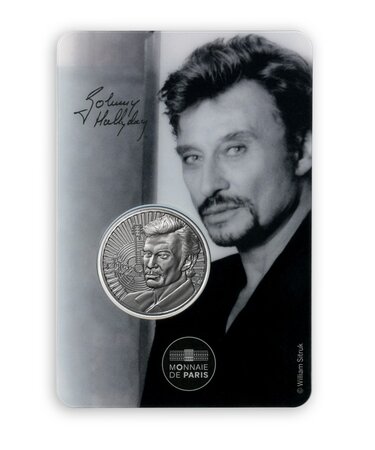 Blister johnny portrait avec mini médaille couleur argent