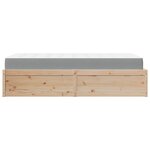 vidaXL Lit avec matelas 100x200 cm bois massif de pin