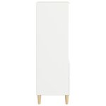 vidaXL Buffet haut Blanc 40x36x110 cm Bois d'ingénierie
