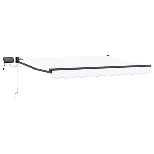 vidaXL Store rétractable manuel avec LEDs 3 x 2 5 m
