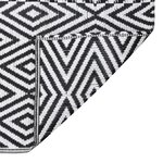 vidaXL Tapis d'extérieur ARAKIL Noir 80x250 cm PP