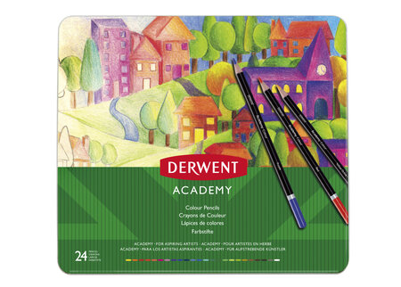 Crayons de couleur Derwent Academy Boite x24