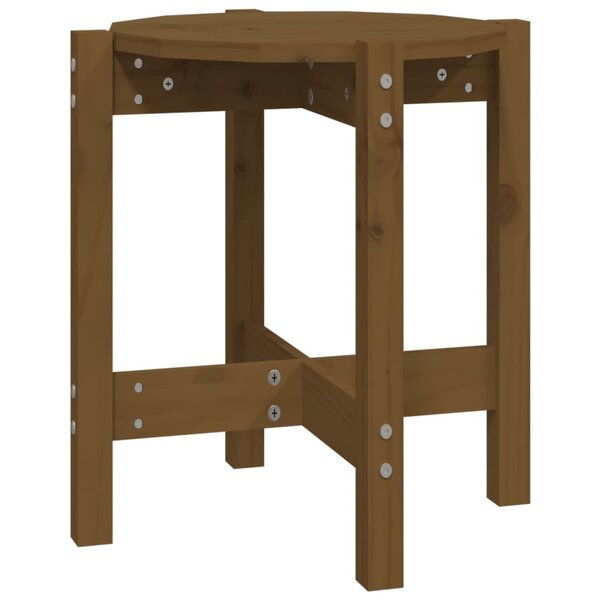 vidaXL Table basse Marron miel Ø 42 5x45 cm Bois massif de pin
