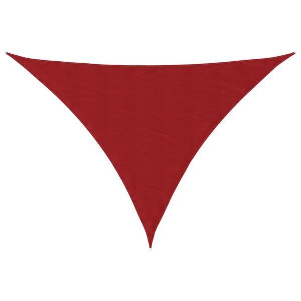 vidaXL Voile de parasol tissu oxford triangulaire 5x5x6 m rouge
