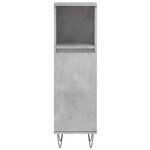 vidaXL Ensemble de meubles de salle de bain 3 Pièces gris béton