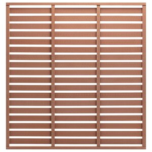vidaXL Panneau de clôture WPC 180x180 cm Marron