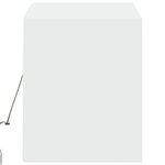 vidaXL Meuble TV mural avec lumières LED blanc 100x31x35 cm