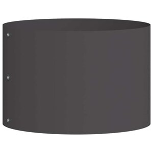 vidaXL Anneau de jardinière Noir 30 x 30 x 20 cm Acier laminé à froid