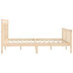 vidaXL Cadre de lit Bois de pin massif 160x200 cm