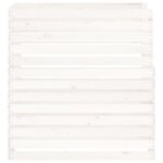 vidaXL Composteur Blanc 100x100x102 cm Bois massif de pin