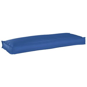 vidaXL Coussin pour banc de palette Bleu royal 110 x 40 x 8 cm