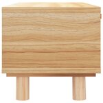 vidaXL Table basse Marron 80x40x30 cm Bois d'ingénierie et pin massif