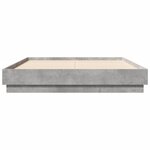 vidaXL Cadre de lit sans matelas gris béton 120x190 cm