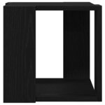 vidaXL Table Basse Chêne noir MDF 32 x 32 x 30 cm Simple Carré