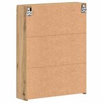 vidaXL Amoire de salle de bain avec miroir TULUM Chêne artisanal