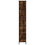 vidaXL Bibliothèque chêne fumé 78 5x33x188 5 cm bois d'ingénierie