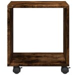 vidaXL Armoire roulante chêne fumé 37x33x42 5 cm bois d'ingénierie