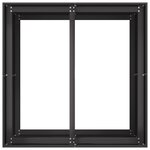 vidaXL Jardinière noir 80x80x80 cm acier