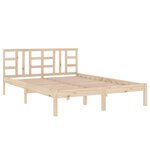 vidaXL Cadre de lit bois massif 180x200 cm super king