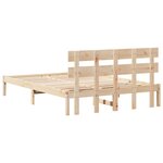 vidaXL Cadre de lit en bois massif pin 160x200 cm