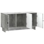 vidaXL Meuble TV Gris béton 99 x 34 5 x 50 cm Bois d'ingénierie