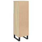 vidaXL Armoire salle de bain chêne sonoma 30x30x100 cm