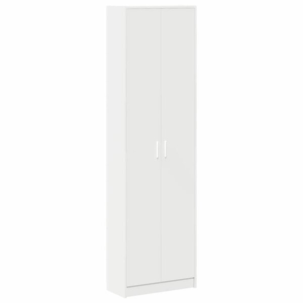 vidaXL Armoire avec étagère Blanc 55 x 25 x 189 cm Bois d'ingénierie
