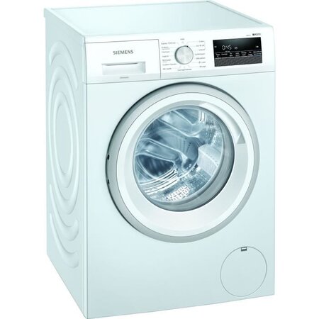 Lave-linge hublot siemens wm14n218ff - 8 kg - moteur induction - 1400 trs/min - blanc